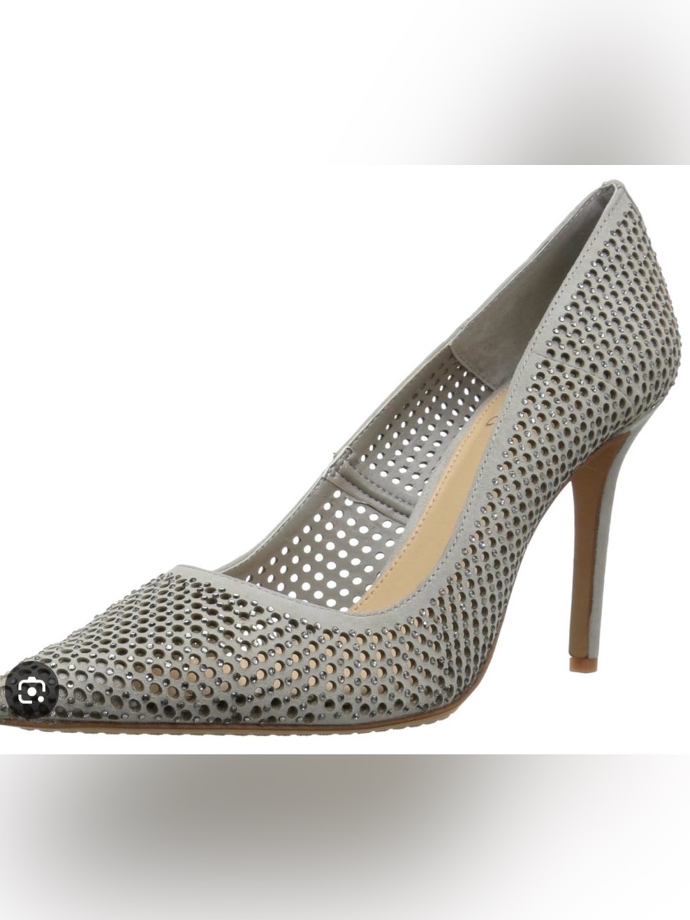 Vince Camuto Sarritah Cloudy Grey Kid Suedes Toe Pumps LN 7.5